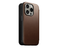 Nomad Modern Leather Folio iPhone 15 Pro brown - 1258678 - zdjęcie 3